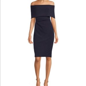 Vince Camuto off the shoulder black dress
